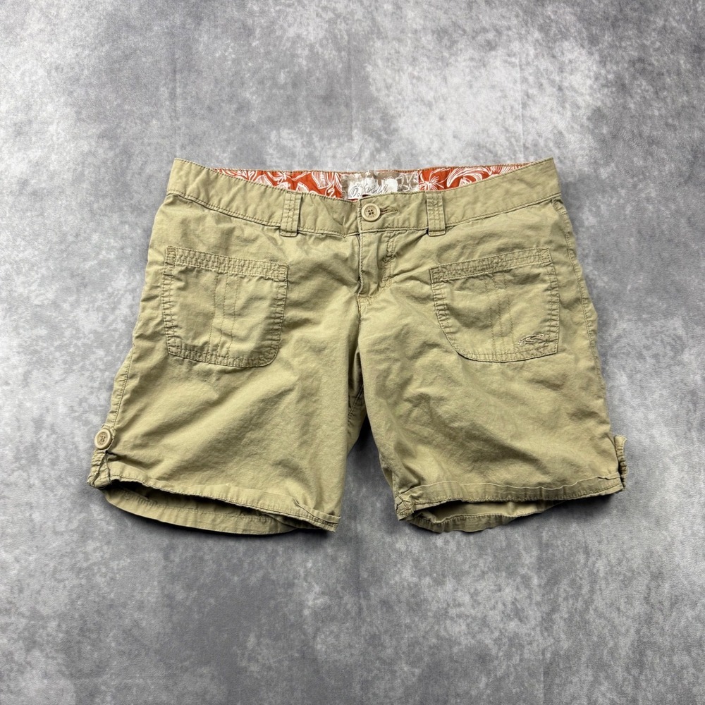 ONeill Womens Khaki Ripstop Cotton Utility Shorts Tan Size 3